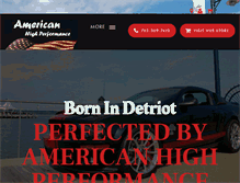 Tablet Screenshot of americanhighperformance.com